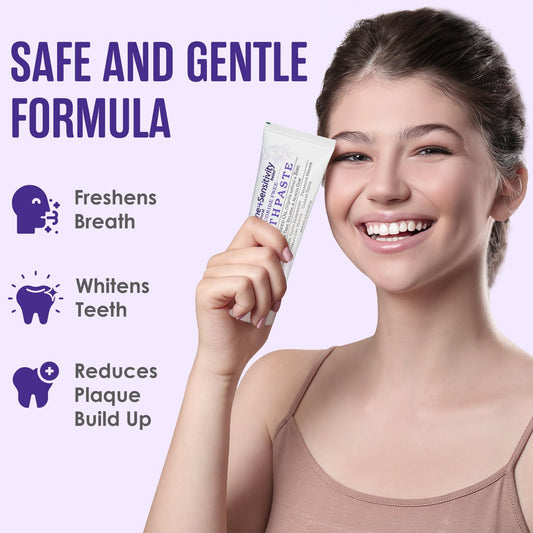 Tube of SprinJene Fluoride Free Toothpaste featuring Black Seed Oil & Zinc