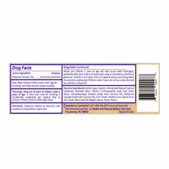 Product on white background highlighting clean label
