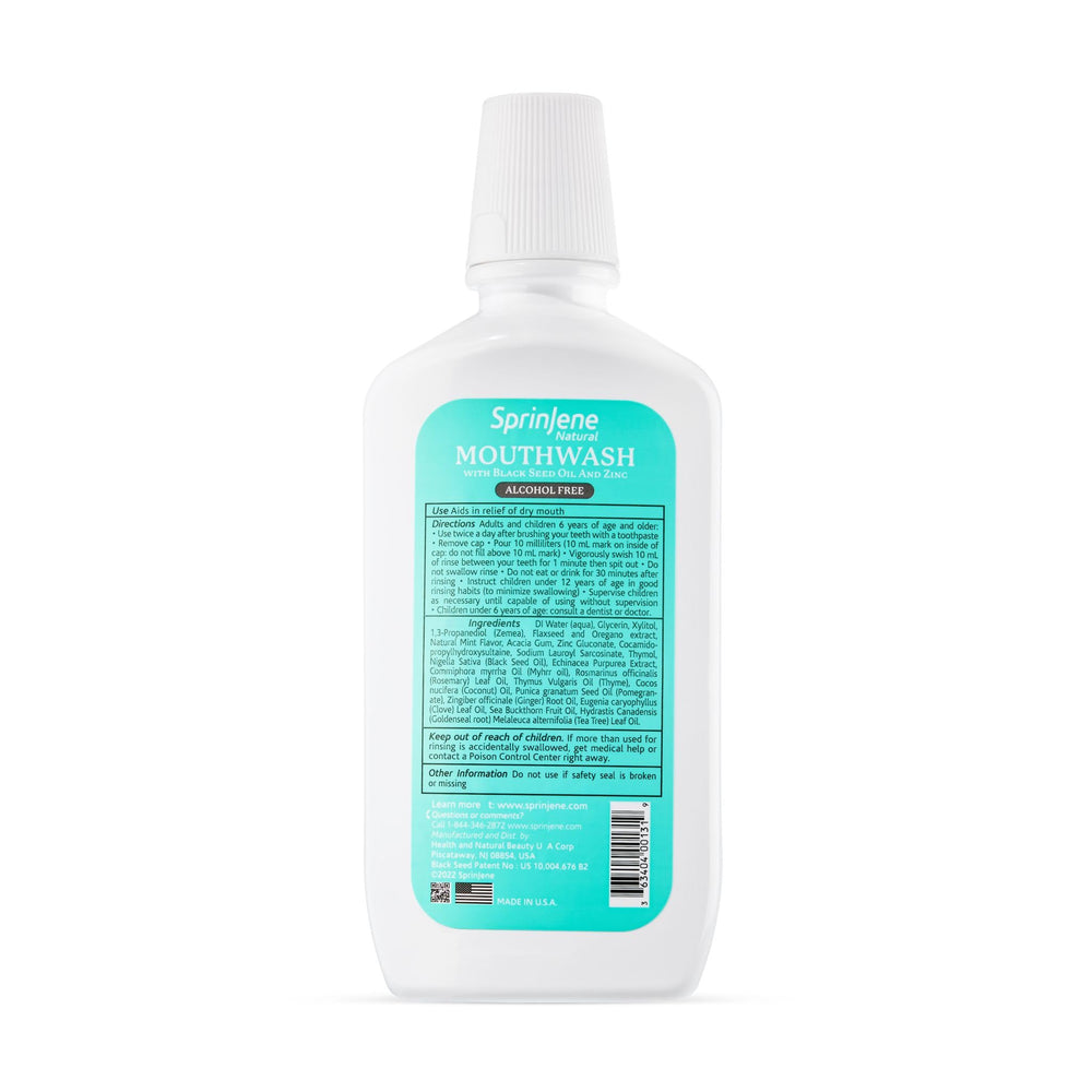 SprinJene Alcohol Free Mouthwash 1 pack packaging