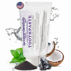 SprinJene Natural Sensitivity Relief Toothpaste 2-pack on white background