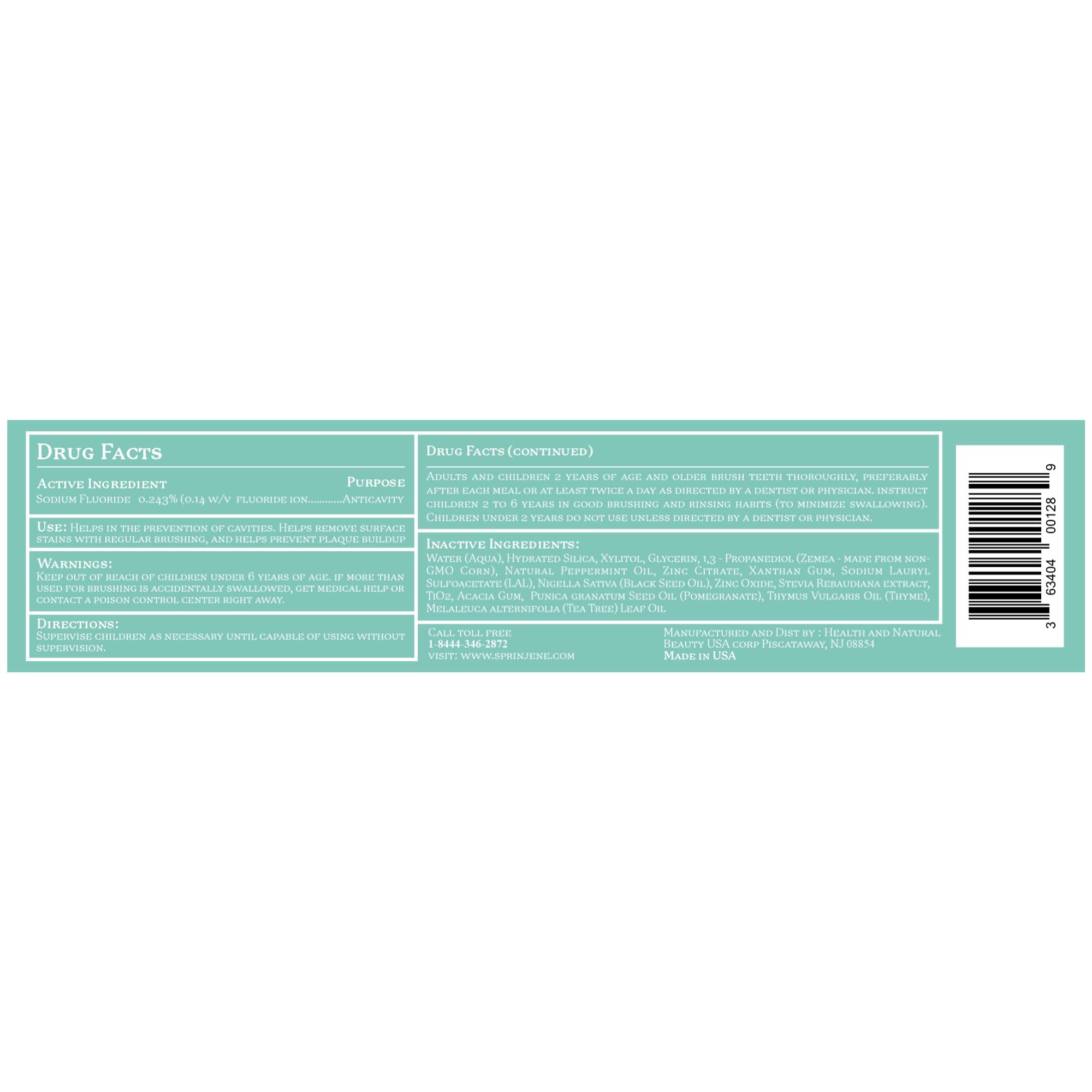 Close-up of toothpaste texture and tube