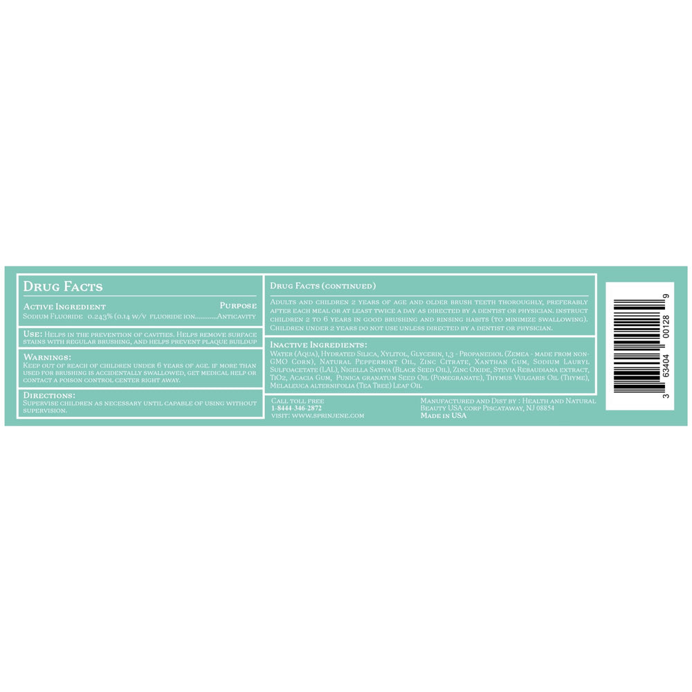 Close-up of toothpaste texture and tube