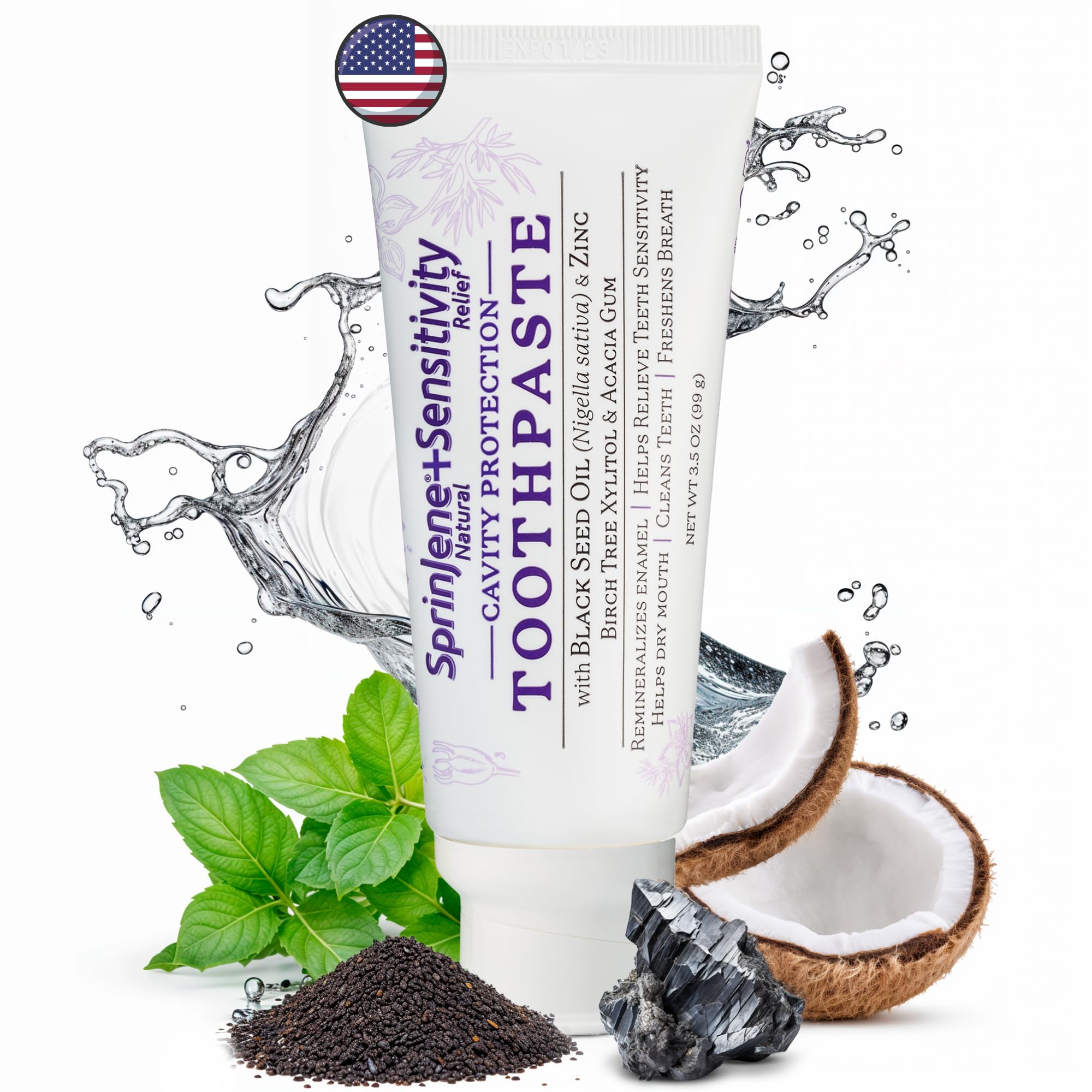 Product hero image of SprinJene Natural Sensitivity Relief Toothpaste