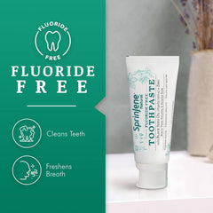 Packaging and tube design of SprinJene Natural Toothpaste
