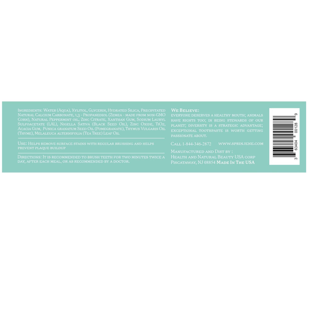 Overview shot of SprinJene 4-pack packaging
