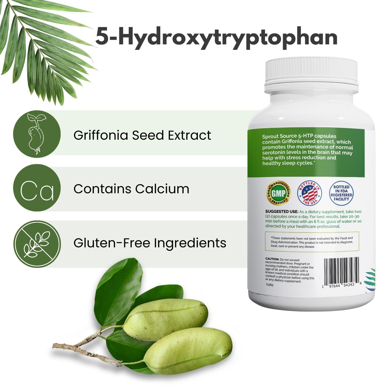 Bottle and packaging on white background