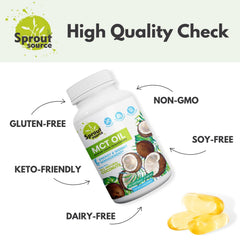 On-the-go Sprout Source MCT Oil Softgels packaging