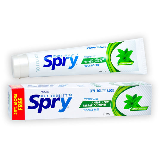 Spry Natural Xylitol Toothpaste 5oz front view