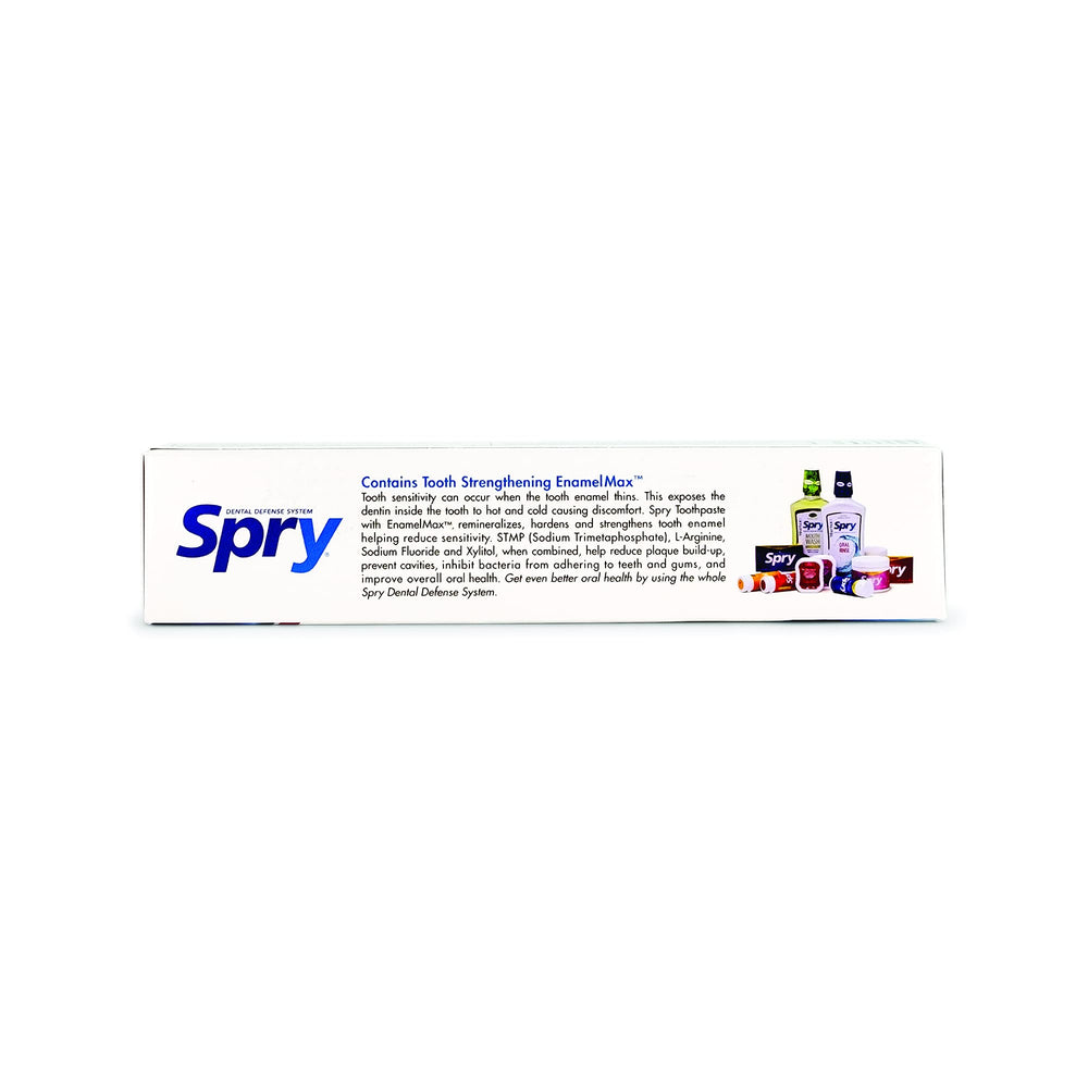 Peppermint flavored toothpaste with fresh breath visualization