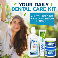 Spry sugar-free peppermint candy in the kit