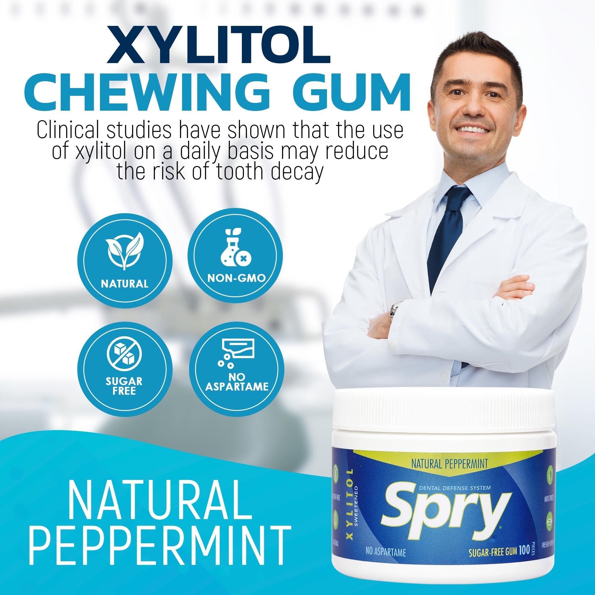On-the-go use with Spry dental health kit components