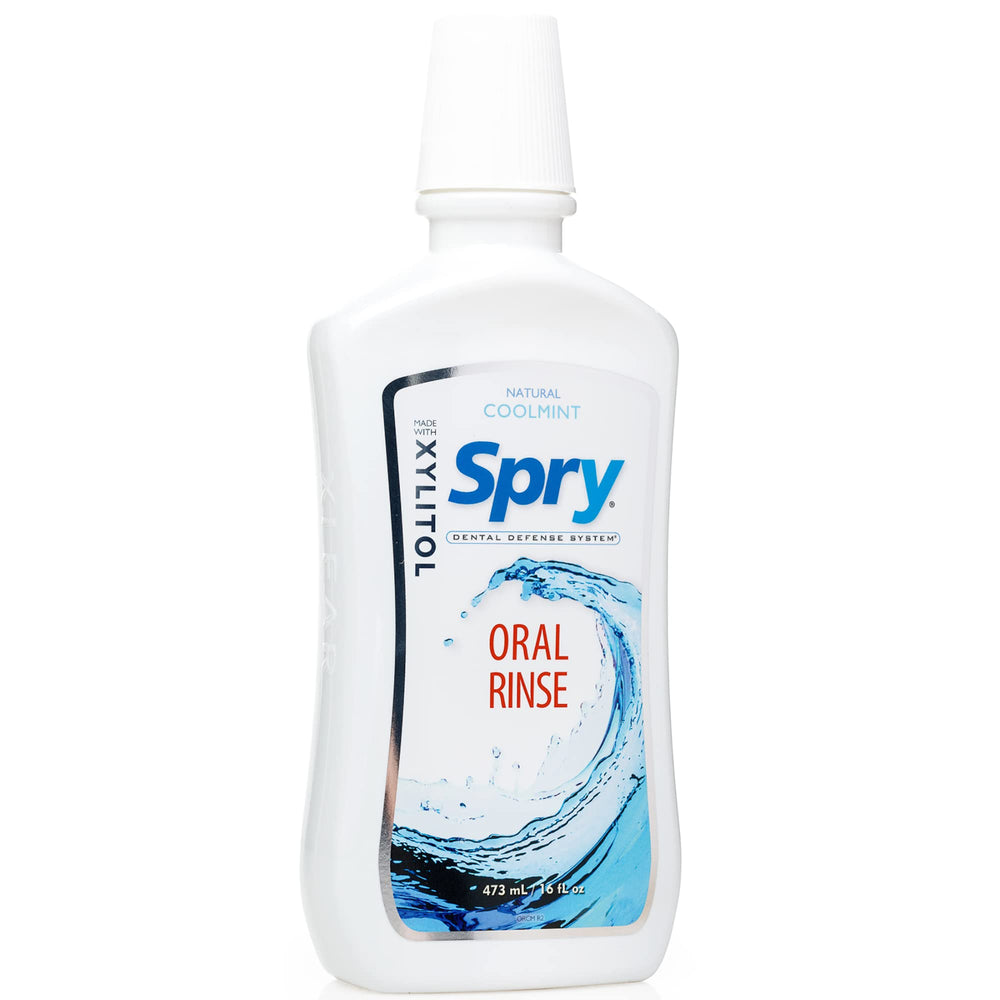 Spry Xylitol Mouthwash Coolmint bottle 16 fl oz