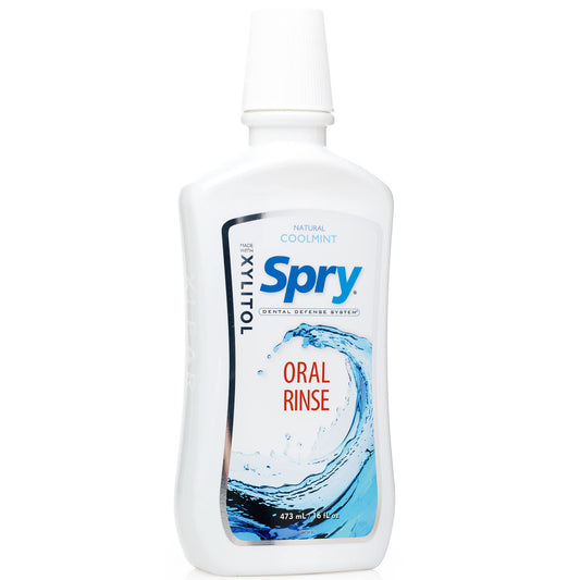 Spry Xylitol Mouthwash Coolmint bottle 16 fl oz