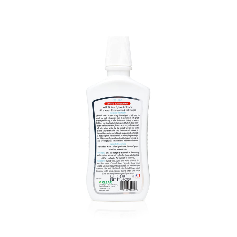 Spry Mouthwash Pack of 2 with enamel support and non-GMO label