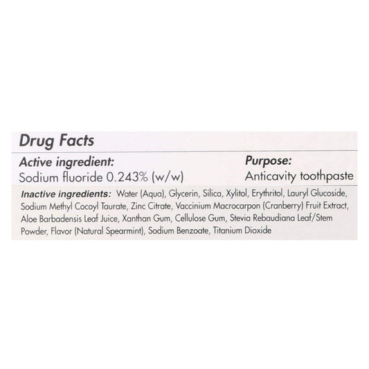 Ingredients: xylitol and aloe vera