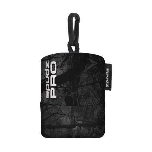 Spudz Pro 10x10 microfiber cloth attached to a neoprene pouch