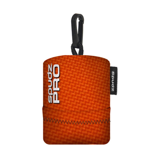 SPUDZ Pro 10x10 microfiber cloth attached to weatherproof neoprene pouch