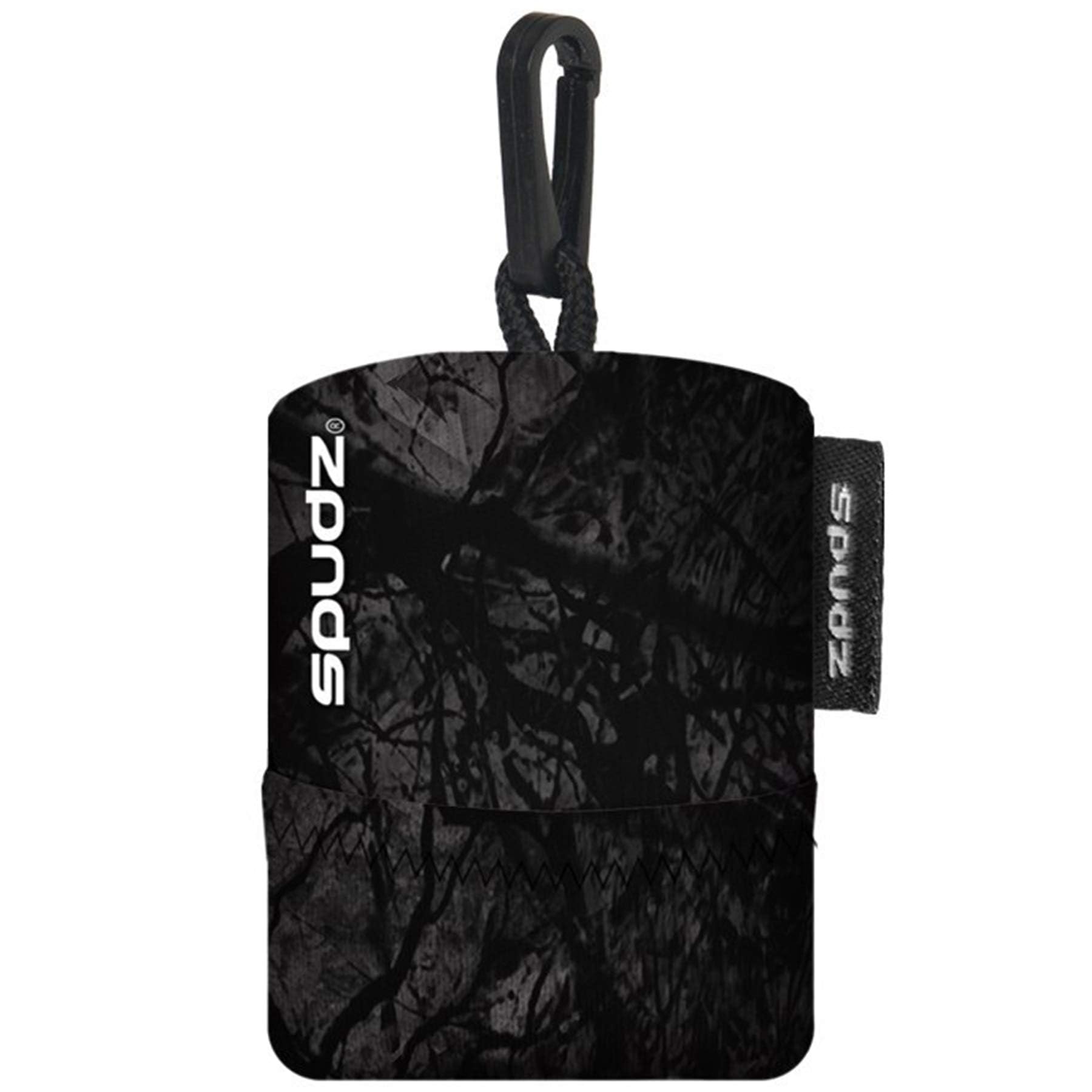 Front view of SPUDZ Ultra pouch and attached cloth