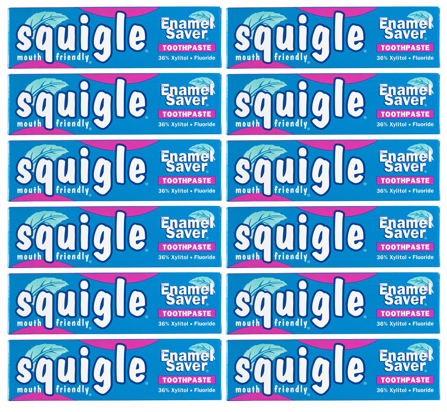 Squigle Enamel Saver Toothpaste 12-pack – hero image