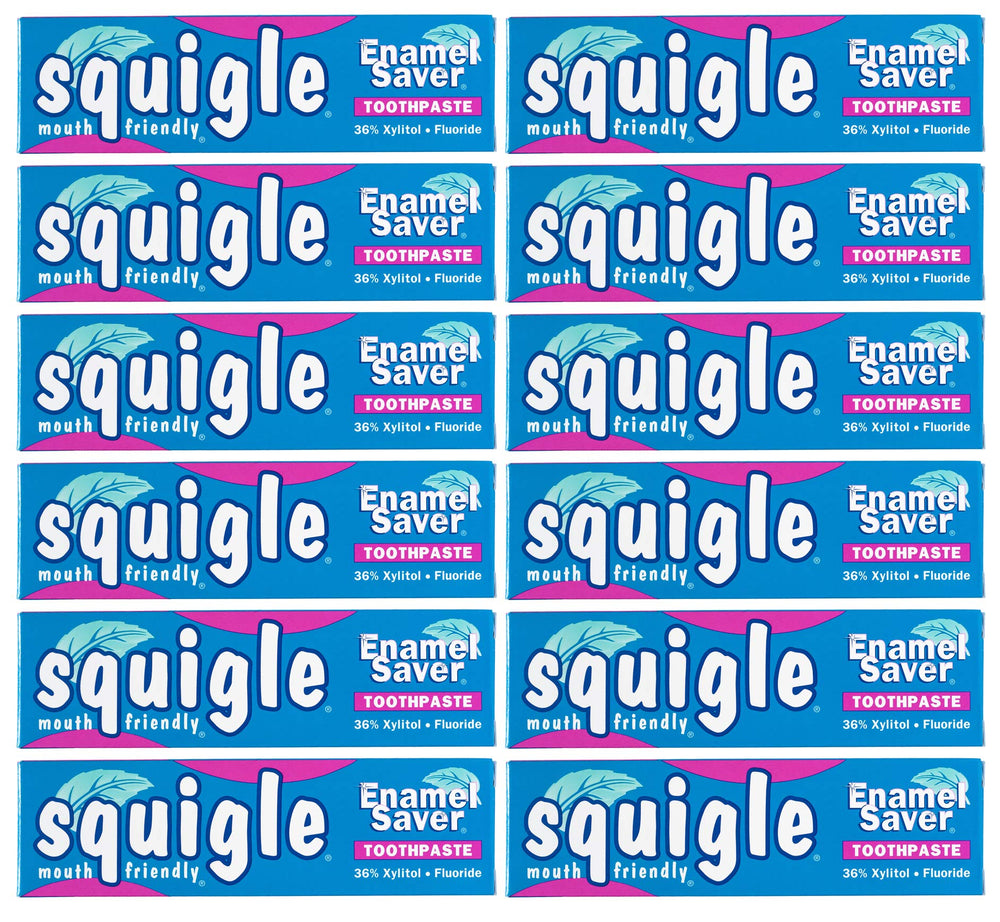 Squigle Enamel Saver Toothpaste 12-pack – hero image