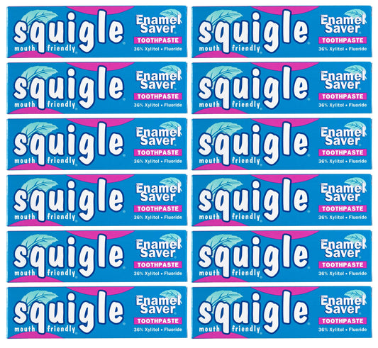 Squigle Enamel Saver Toothpaste 12-pack – hero image