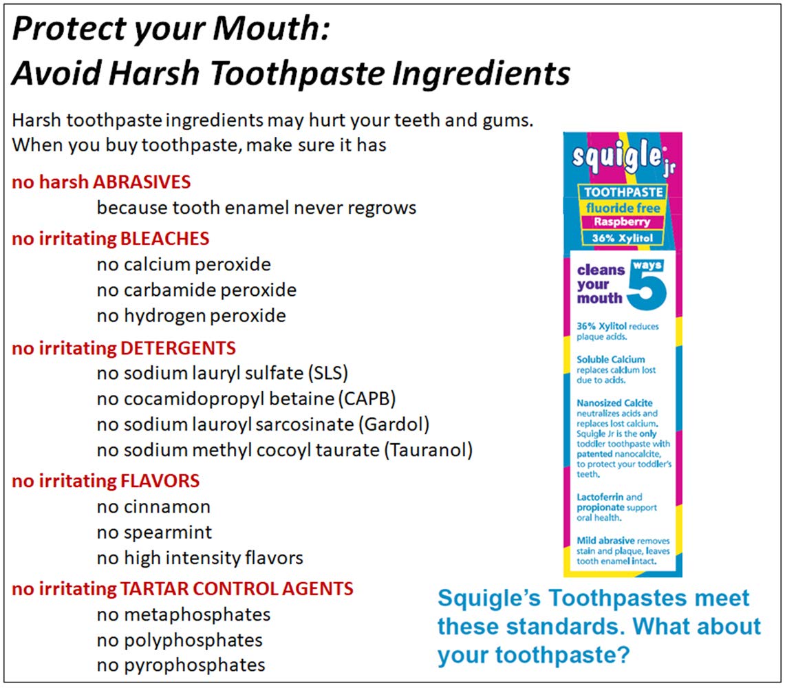 Squigle Jr travel toothpaste 3.4 oz size