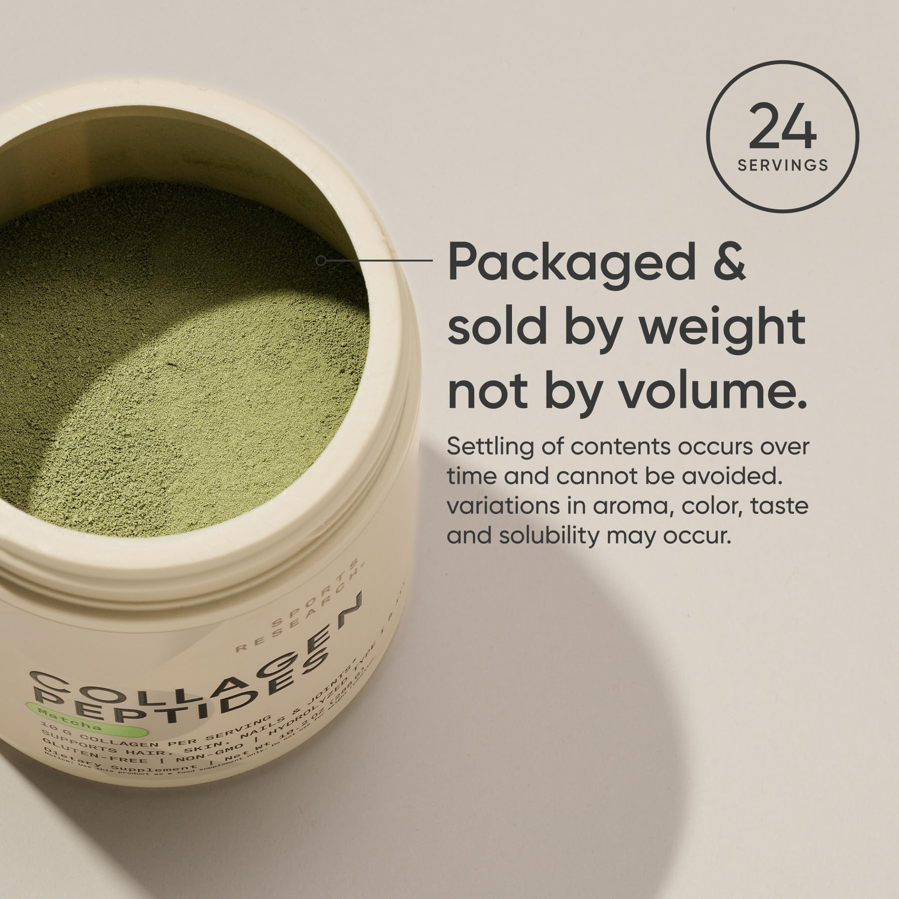 Hydrolyzed collagen powder for easy mixing
