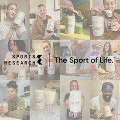 Fitness shake with collagen matcha