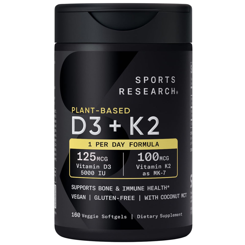 Sports Research D3 + K2 bottle front