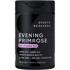 Sports Research Evening Primrose Oil 1300mg bottle
