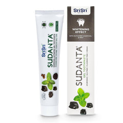 Front view of Sri Sri Tattva Sudanta Charcoal Toothpaste Gel tube
