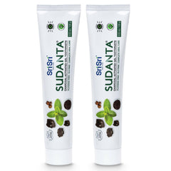 Front packaging of Sri Sri Tattva Sudanta Charcoal Toothpaste Gel