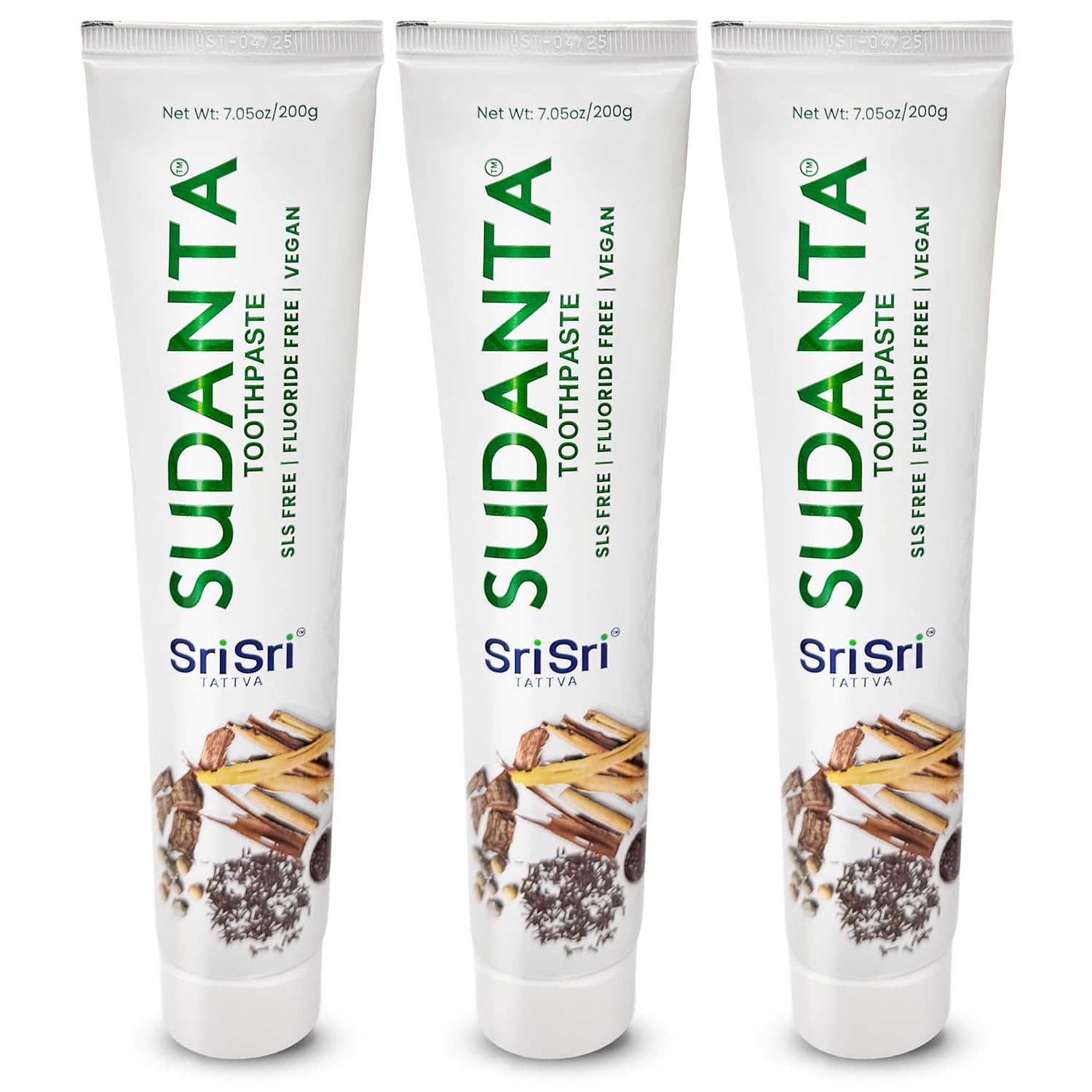 Sri Sri Tattva Sudanta Herbal Toothpaste tube and packaging