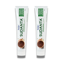 Sri Sri Tattva Sudanta Herbal Toothpaste 200g twin-pack front view