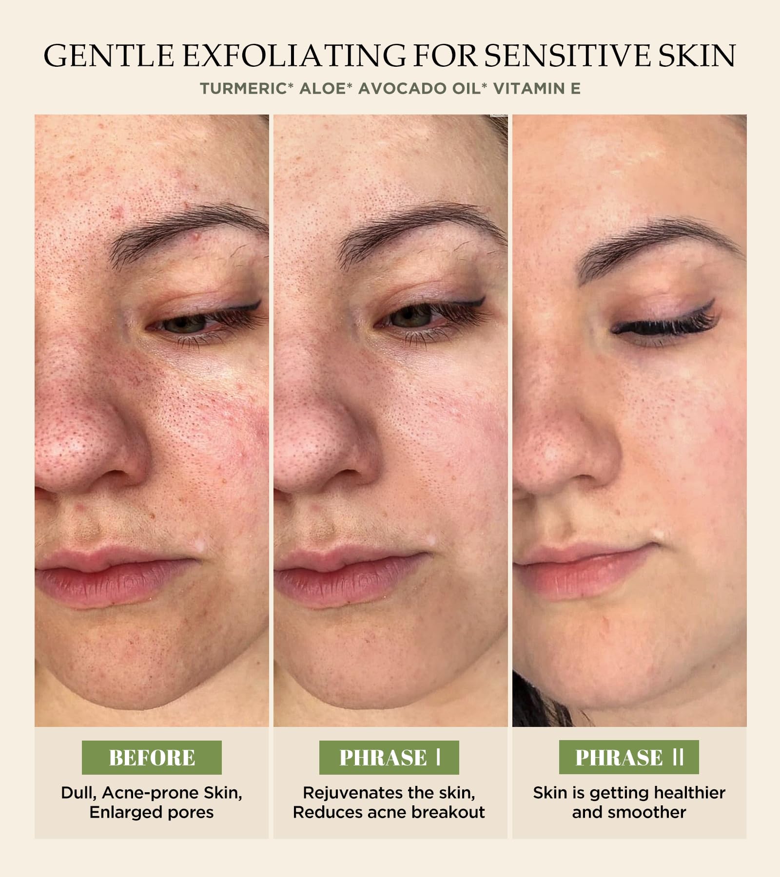 Srripo face scrub with turmeric and vitamin C shows antioxidant-enriched formula