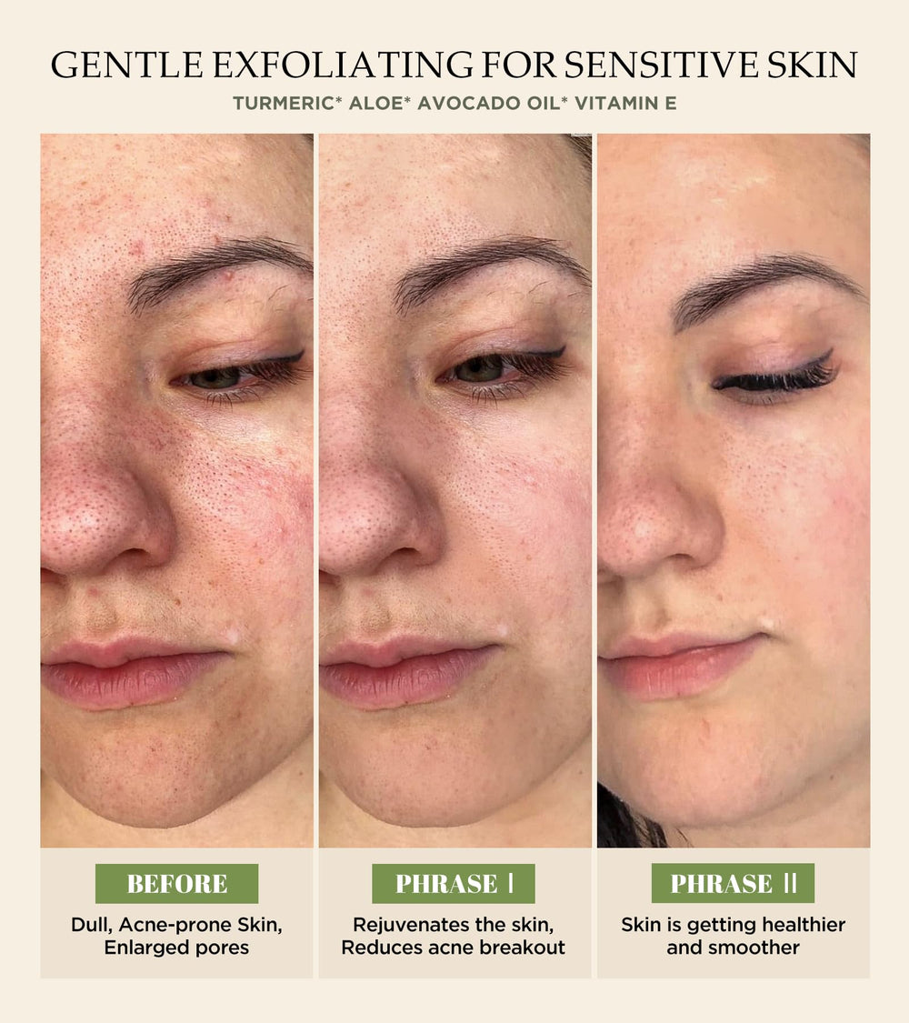 Srripo face scrub with turmeric and vitamin C shows antioxidant-enriched formula