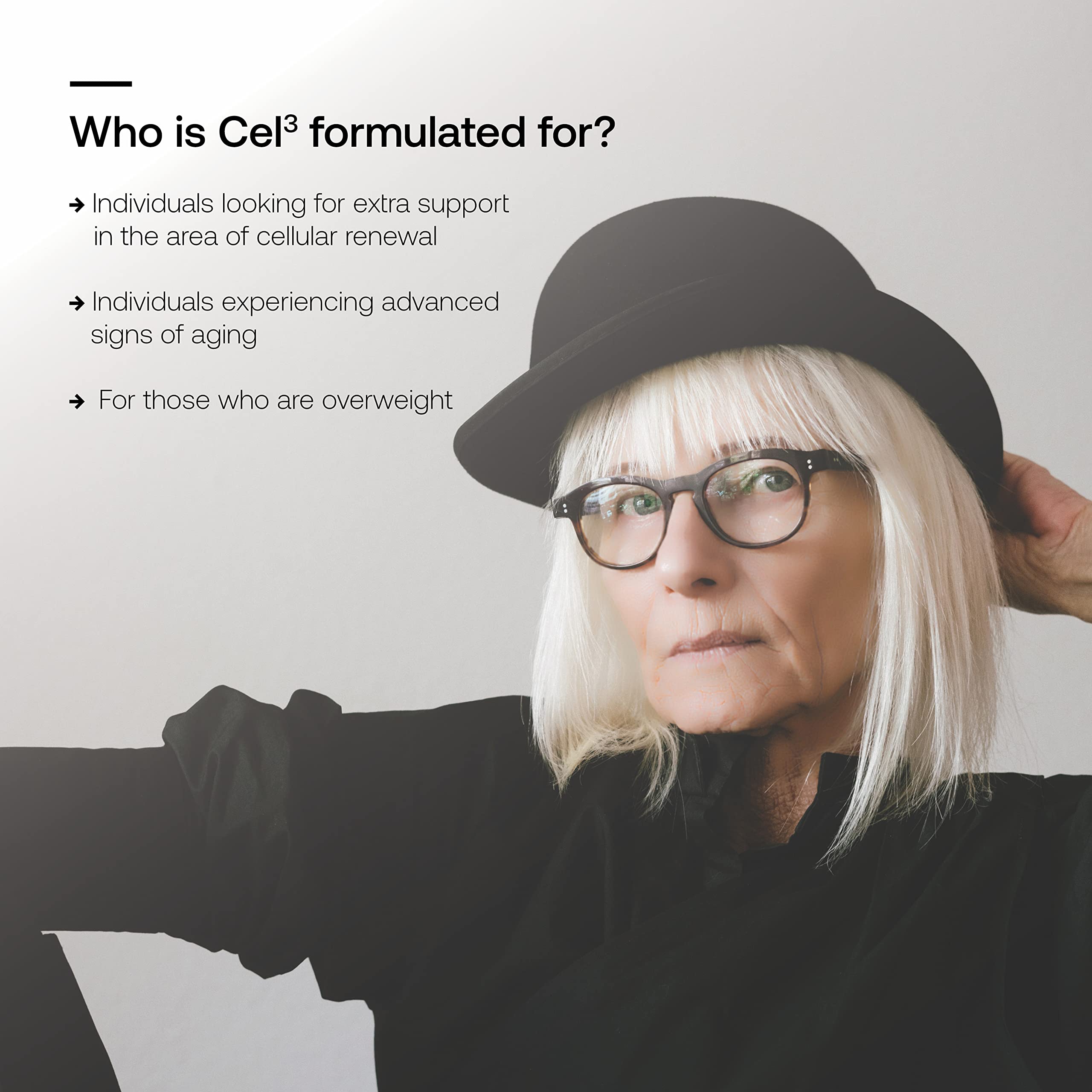 Infographic about SRW Cel³ Renewal and healthy aging