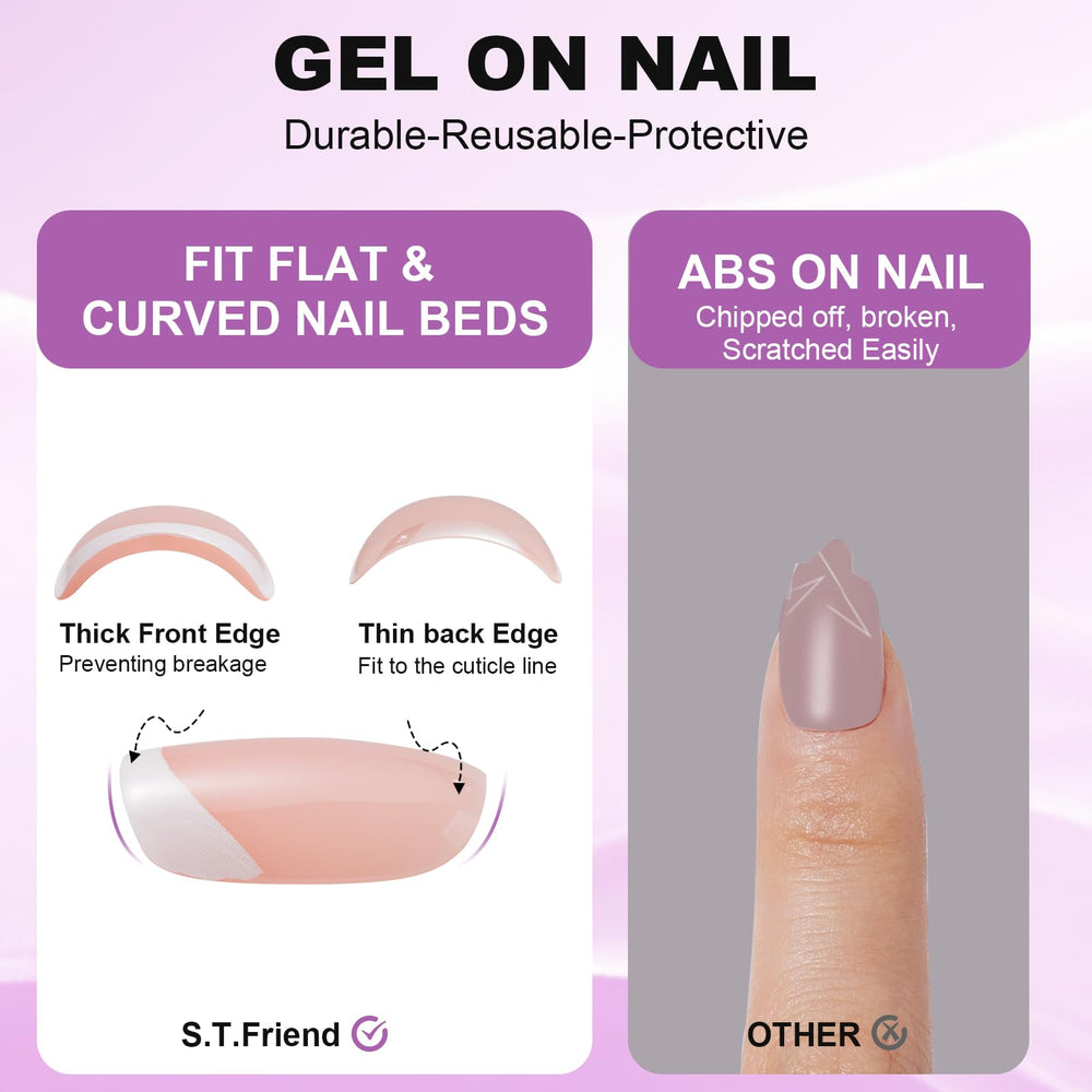 St. Friends double-sided nail file for shaping and finishing.