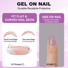 St. Friends double-sided nail file for shaping and finishing.