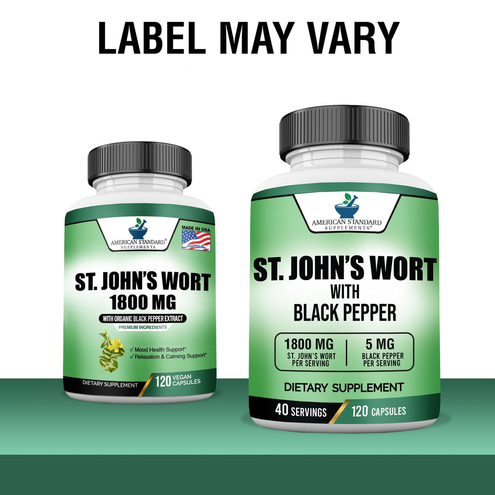 Enhanced absorption through Black Pepper extract in St. John’s Wort capsules