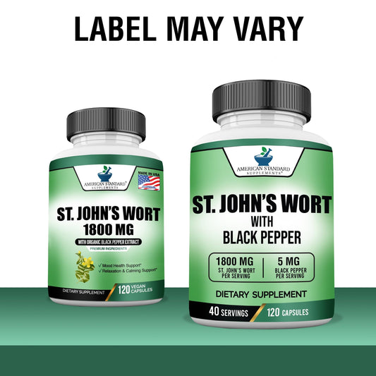 Enhanced absorption through Black Pepper extract in St. John’s Wort capsules