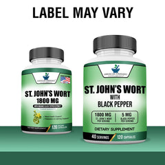 Enhanced absorption through Black Pepper extract in St. John’s Wort capsules