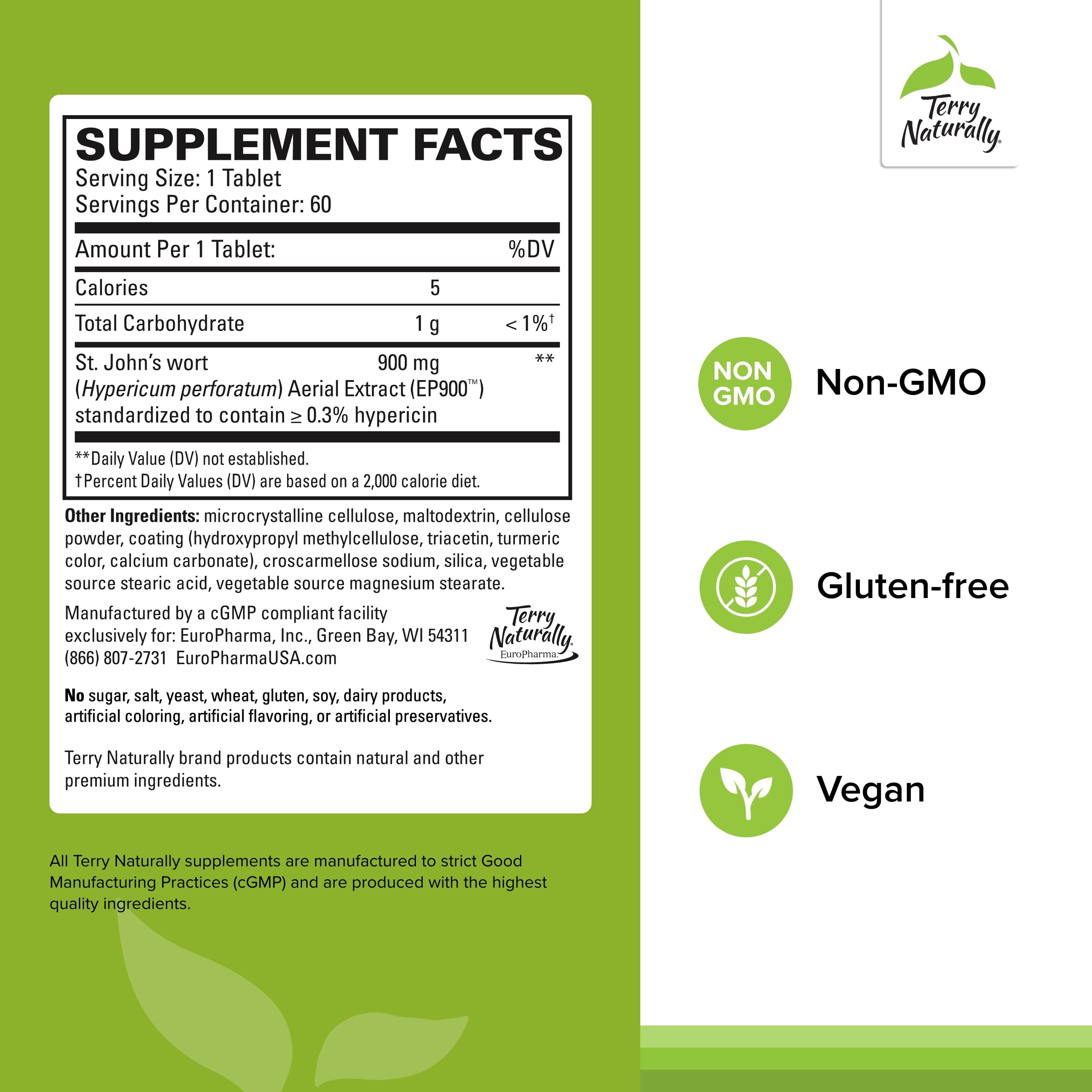 EP9 9 mg standardized extract of St John's Wort