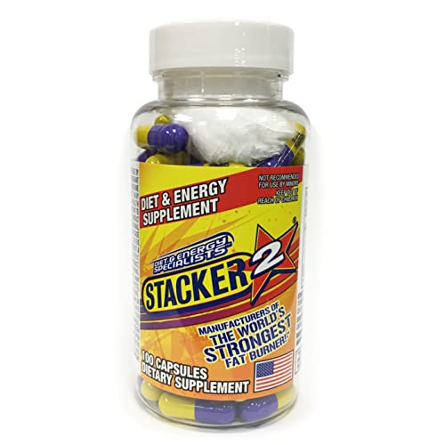 Close-up of Stacker 2 label on bottle