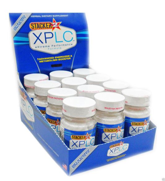 Stacker 2 XPLC thermogenic supplement carton: 12 bottles, 240 capsules
