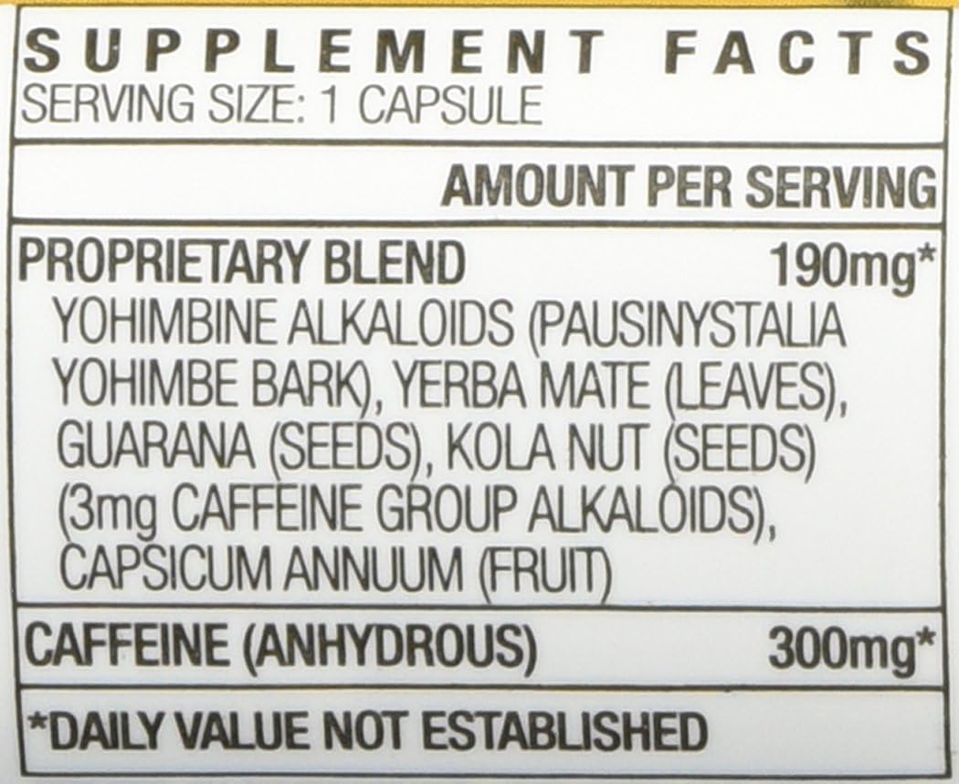 STACKER 2 Yellow Hornet (3) 20-count bottles - label close-up