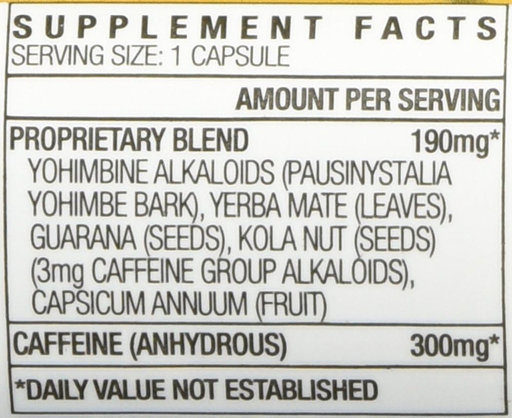 STACKER 2 Yellow Hornet (3) 20-count bottles - label close-up