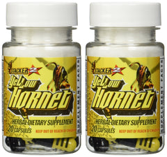 Stacker 2 Yellow Hornet Ephedra Free – 2 Bottles and 40 Capsules – Front View