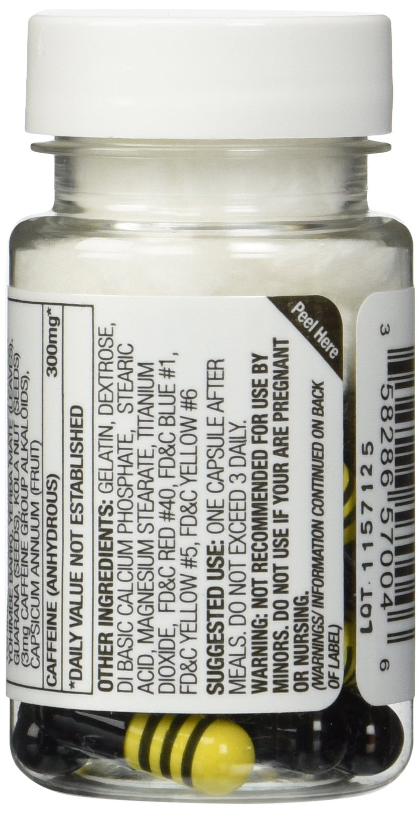 Stacker 2 Yellow Hornet Ephedra Free – 2 Bottles – Bottle Label Close-Up