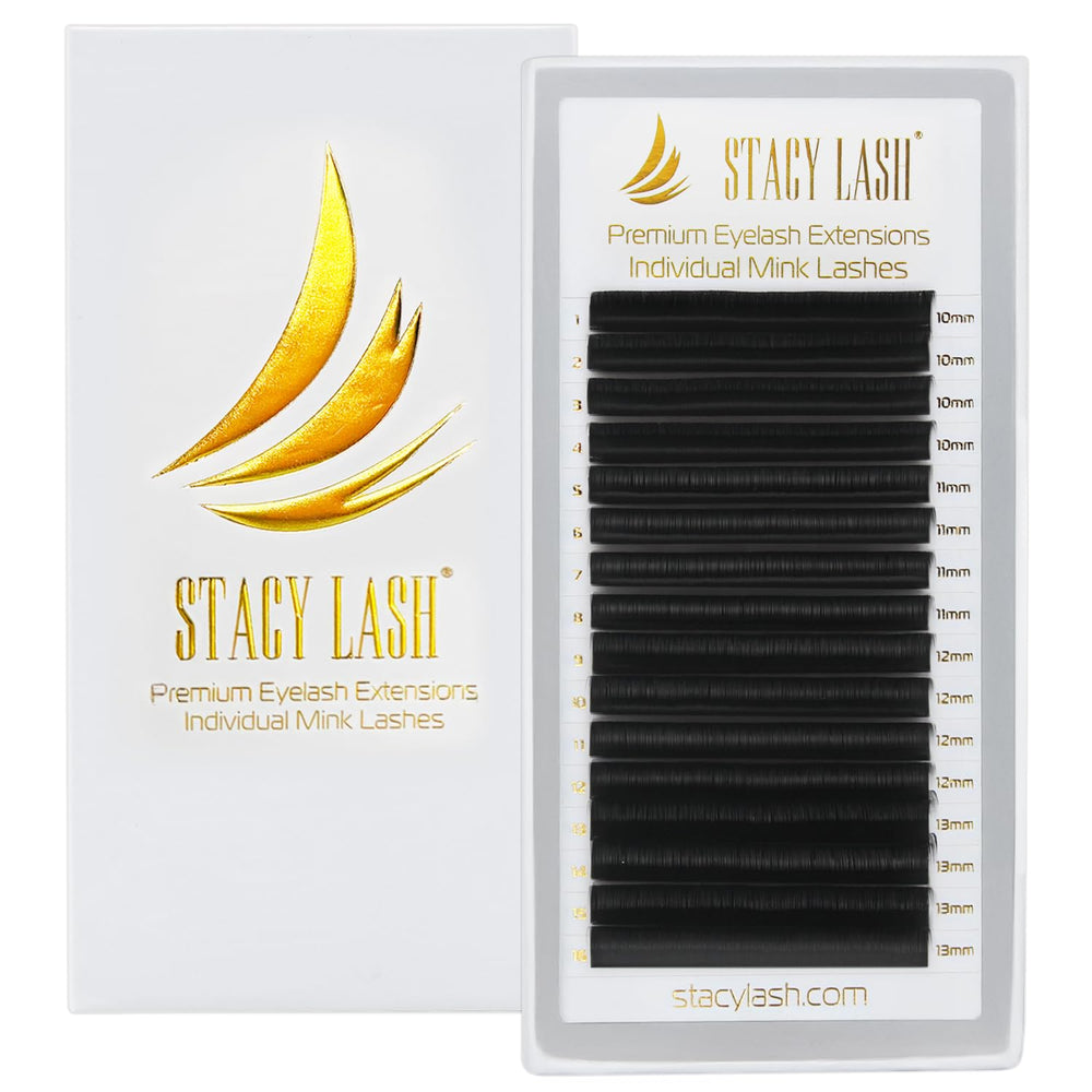 STACY LASH DD-0.03 MIX 8-15 individual lashes for natural to dramatic looks.